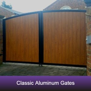 Classic aluminium gate designs
