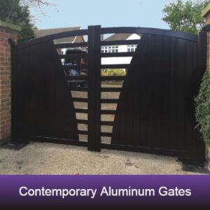Contemporary aluminium gates